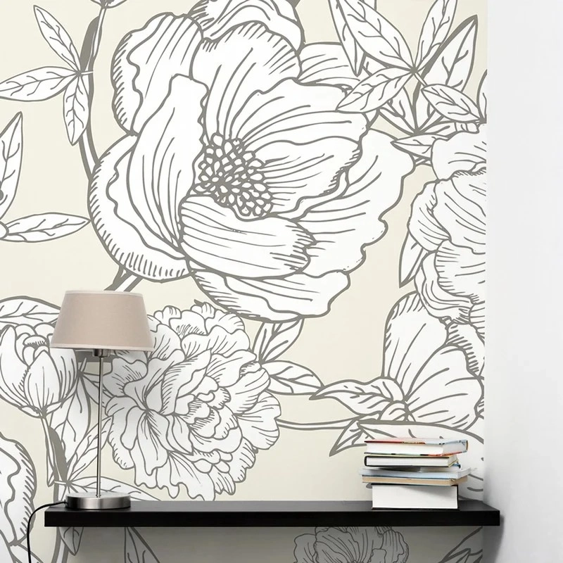 Αυτοκόλλητη Ταπετσαρία τοίχου MINIMAL FLORAL BLOSSOM