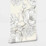 Αυτοκόλλητη Ταπετσαρία τοίχου MINIMAL FLORAL BLOSSOM