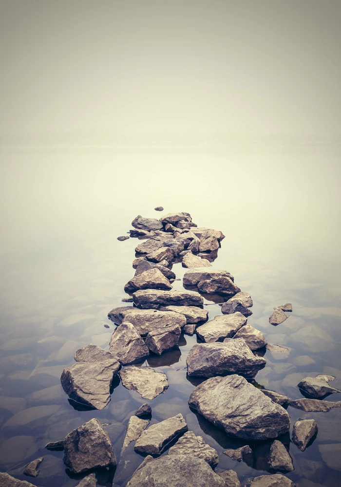 Πινακας σε καμβά MISTY LANDSCAPE
