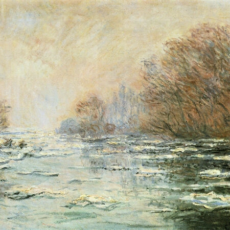 Πινακας σε καμβά MONET - ICE MELTING NEAR VETHEUIL - Monet Claude Sticky 5