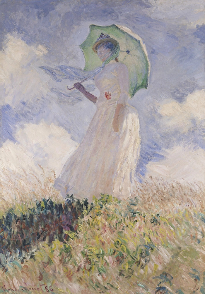 Πινακας σε καμβά MONET - WOMAN WITH PARASOL