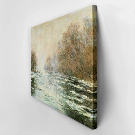Πινακας σε καμβά MONET - ICE MELTING NEAR VETHEUIL - Monet Claude Sticky 3