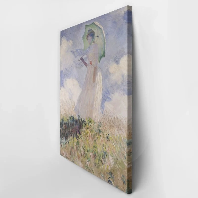 Πινακας σε καμβά MONET - WOMAN WITH PARASOL