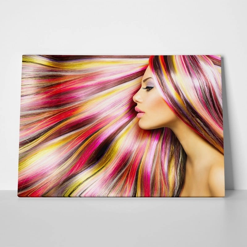 Πινακας σε καμβά MULTICOLOUR HAIR