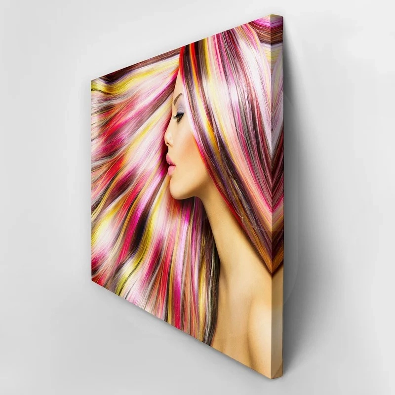 Πινακας σε καμβά MULTICOLOUR HAIR