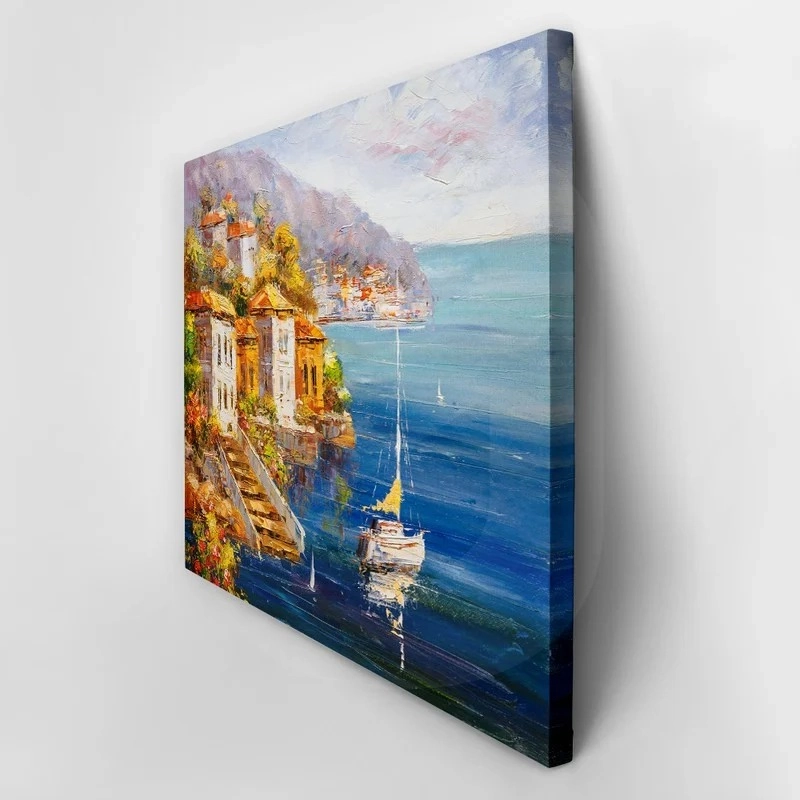 Πινακας σε καμβά OIL PAINTING HARBOUR