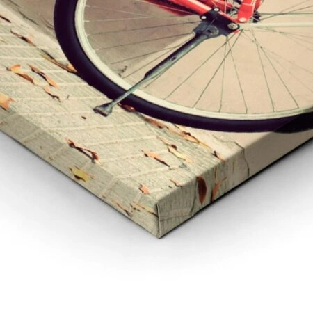 Πίνακας σε καμβά OLD RED BIKE - Ποδηλατα Sticky 1