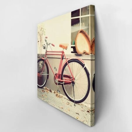 Πίνακας σε καμβά OLD RED BIKE - Ποδηλατα Sticky 2