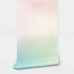 Αυτοκόλλητη Ταπετσαρία τοίχου OMBRE PINK AND CYAN