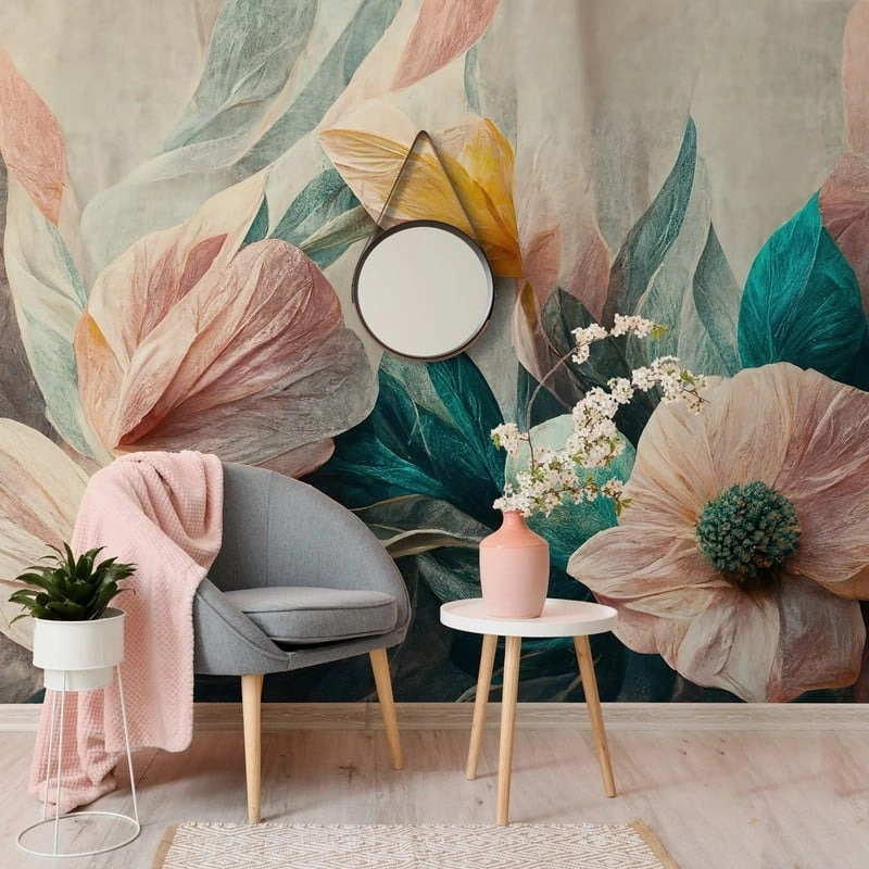 Αυτοκόλλητη Ταπετσαρία τοίχου PAPER MADE FLOWERS