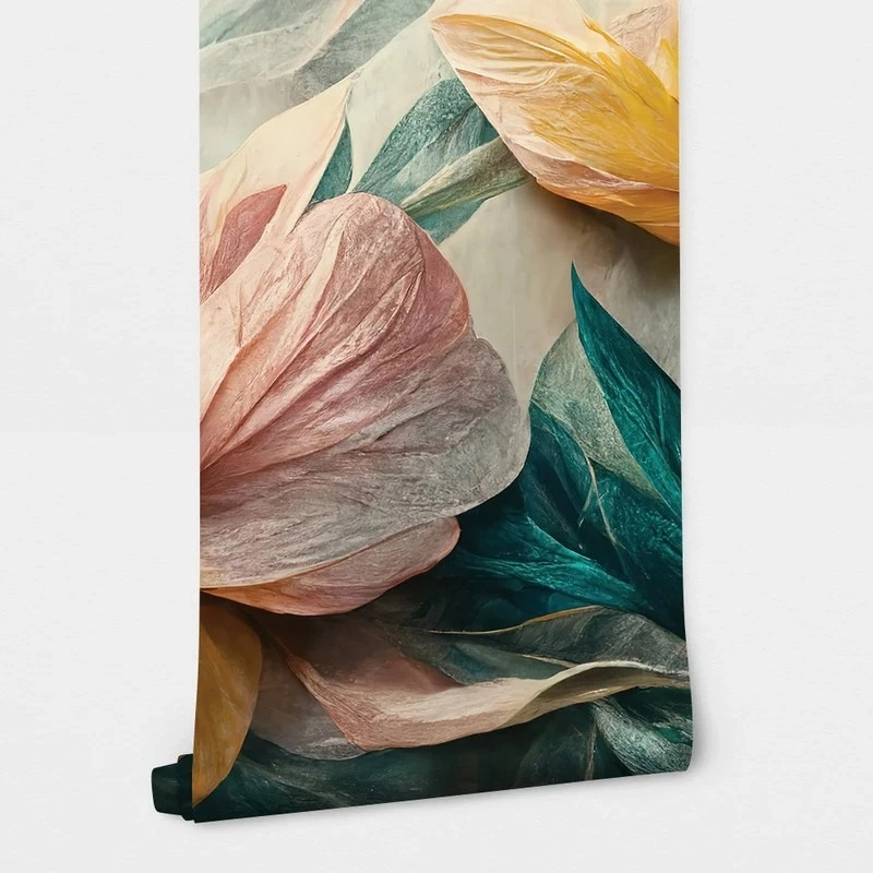 Αυτοκόλλητη Ταπετσαρία τοίχου PAPER MADE FLOWERS