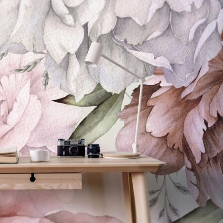 Αυτοκόλλητη Ταπετσαρία τοίχου PASTEL BLOSSOM FLOWERS - Floral - Λουλουδια Sticky 1
