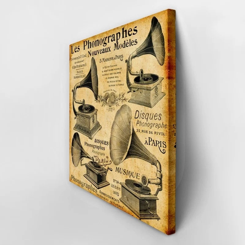 Πίνακας σε καμβά PHONOGRAPHES