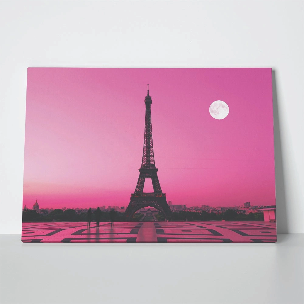 Πινακας σε καμβά PINK EIFFEL