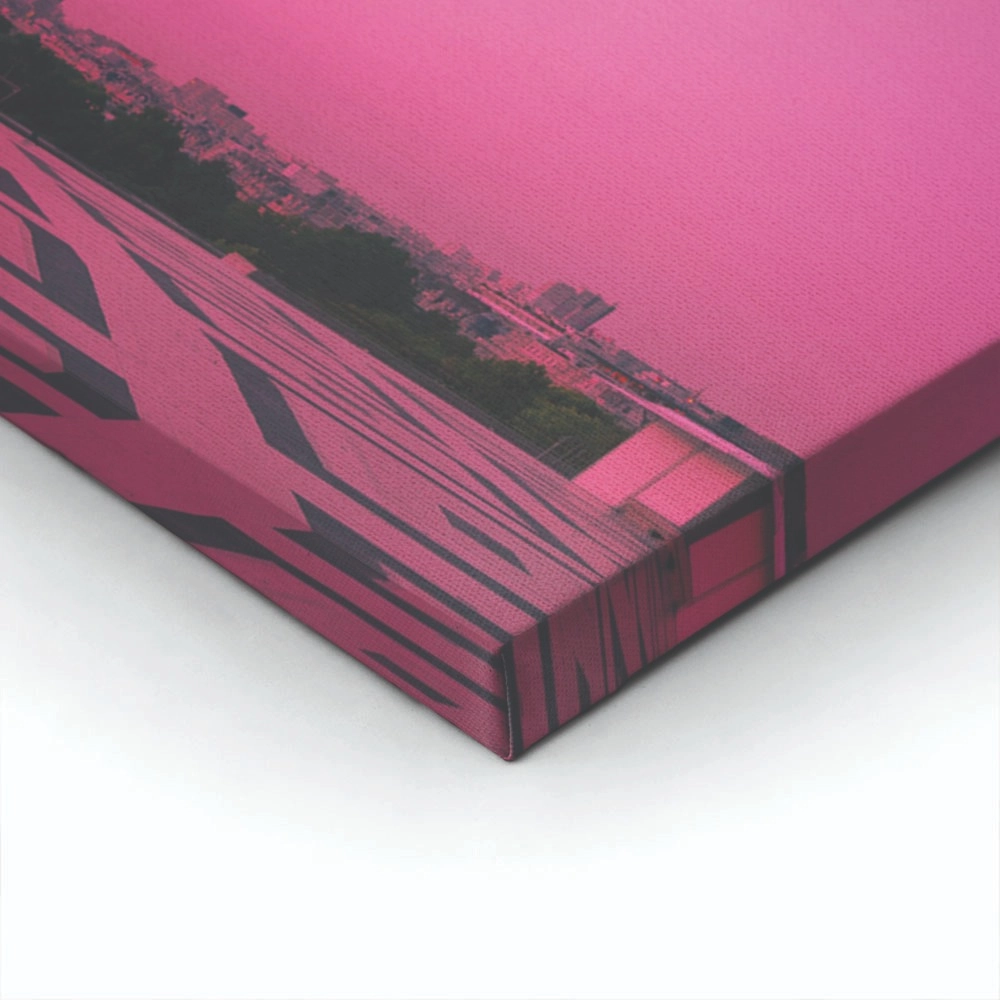 Πινακας σε καμβά PINK EIFFEL