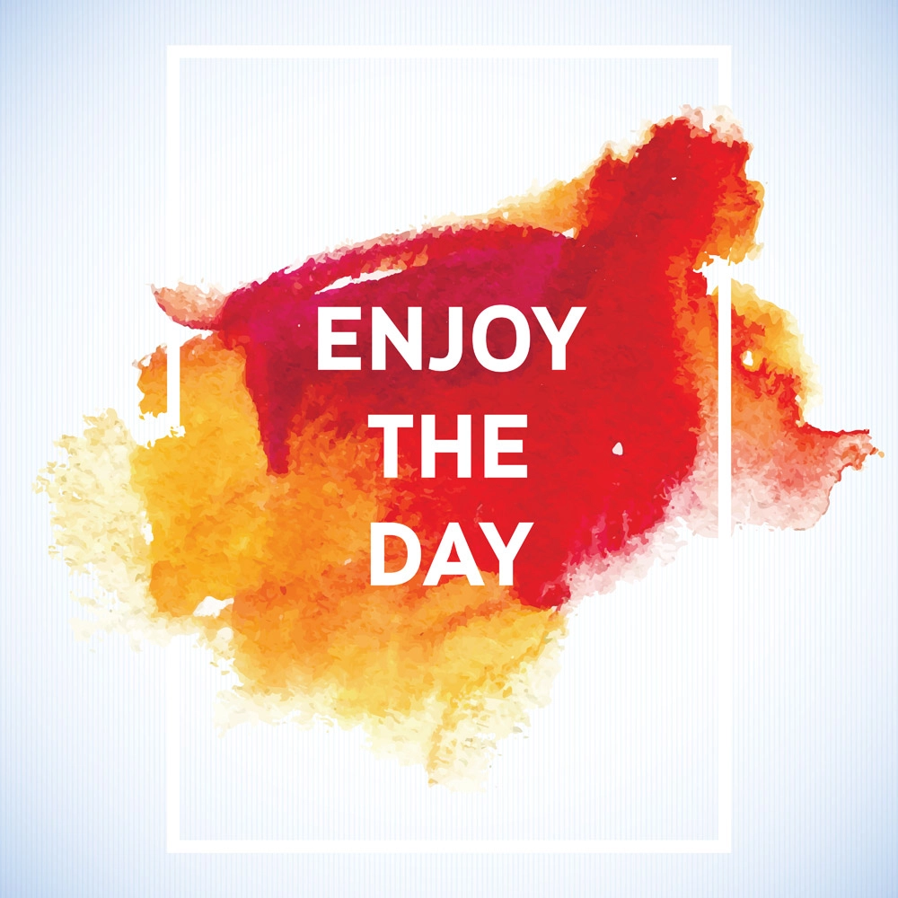 Πίνακας σε καμβά QUOTE ENJOY THE DAY