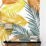 Αυτοκόλλητη Ταπετσαρία τοίχου RETRO PALM LEAVES 2