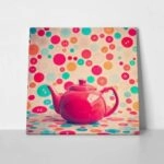 Πίνακας σε καμβά RETRO TEA POT