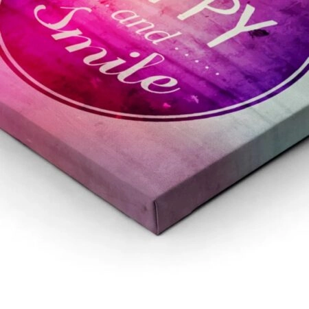 Πίνακας σε καμβά SMILE - Typography και Χαρτες Sticky 1
