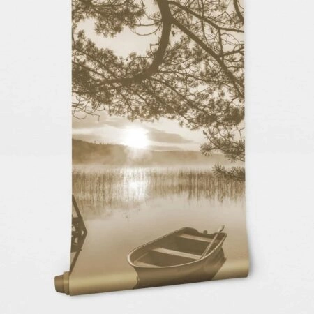 Αυτοκόλλητη Ταπετσαρία τοίχου SUNSET LAKE - Τοπία Sticky 2
