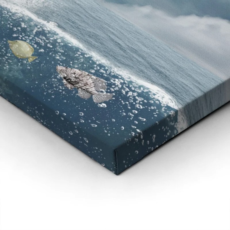 Πίνακας σε καμβά SURREAL ELEPHANT IN SEA