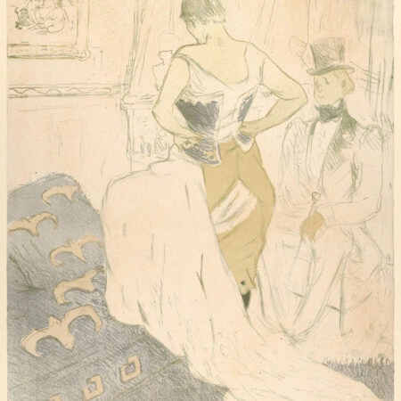 Πινακας σε καμβά TOULOUSE LAUTREC - FASTENING A CORSET - Toulouse Lautrec Sticky 4