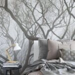 Αυτοκόλλητη Ταπετσαρία τοίχου TREES IN THE FOG