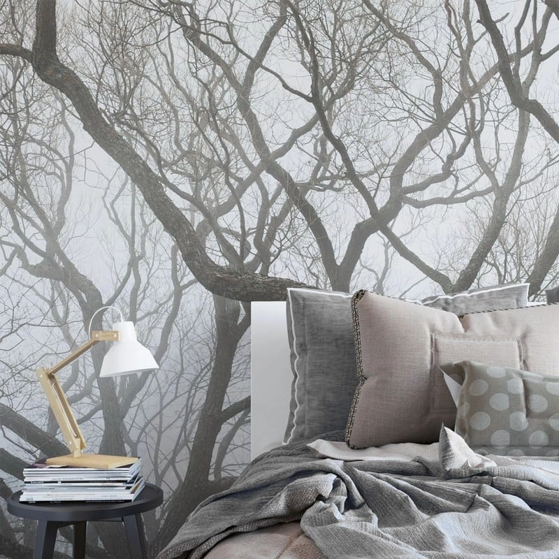 Αυτοκόλλητη Ταπετσαρία τοίχου TREES IN THE FOG