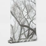 Αυτοκόλλητη Ταπετσαρία τοίχου TREES IN THE FOG