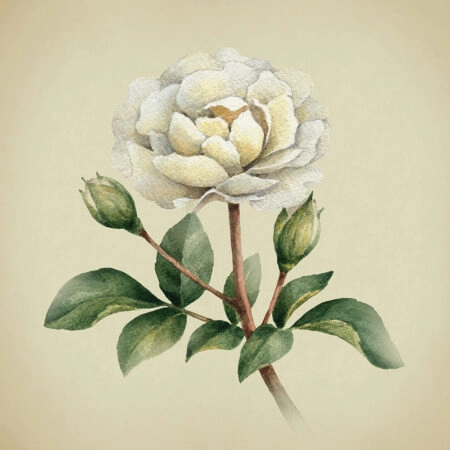 Πίνακας σε καμβά UNIQUE WATERCOLOR PEONY FLOWERS - Floral - Λουλουδια Sticky 4