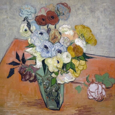 Πίνακας σε καμβά VAN GOGH - ROSES AND ANEMONES - Vincent Van Gogh Sticky 6