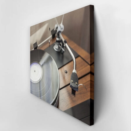 Πινακας σε καμβά VINTAGE RECORD PLAYER - Μουσικη Sticky 2