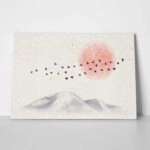 Πινακας σε καμβά WATERCOLOR MOUNTAIN