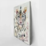 Πινακας σε καμβά WHITE TIGER WATERCOLOR