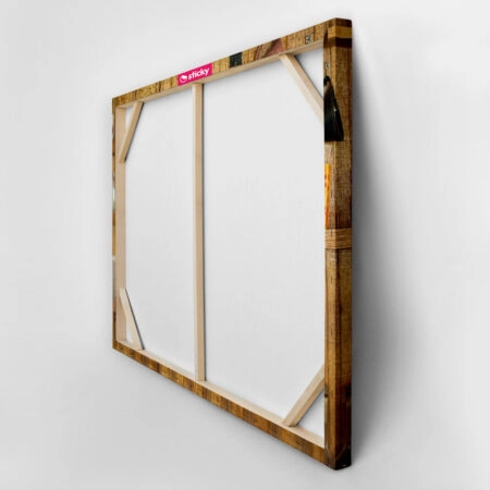 Πινακας σε καμβά WOODEN SHELVES - Food and Drink Sticky 3