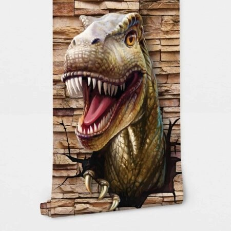Αυτοκόλλητη Ταπετσαρία τοίχου DINO BREAKING WALL - Παιδικές Ταπετσαρίες Sticky 2