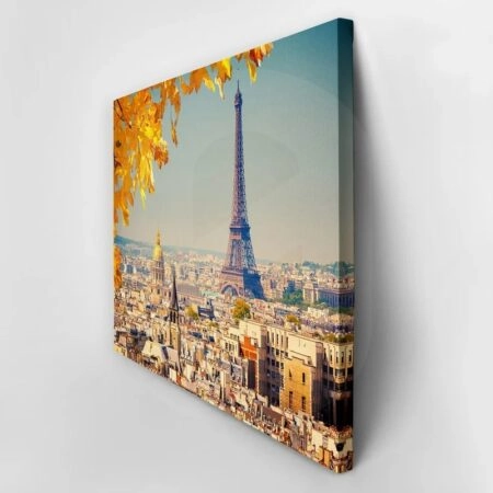 Πινακας σε καμβά YELLOW PARIS - Παρισι Sticky 2