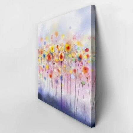 Πίνακας σε καμβά ABSTRACT DANDELION COLORFUL PAINTINGS FLOWERS SOFT - Dandelion Sticky 2