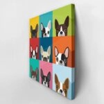 Πίνακας σε καμβά BOSTON TERRIER DOG FULL COLOR