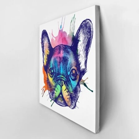 Πίνακας σε καμβά FRENCH BULLDOG HAND DRAWN - Σκυλοι Sticky 2