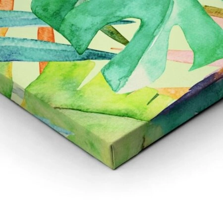 Πίνακας σε καμβά PARROTS WATERCOLOR - Πουλια Sticky 2