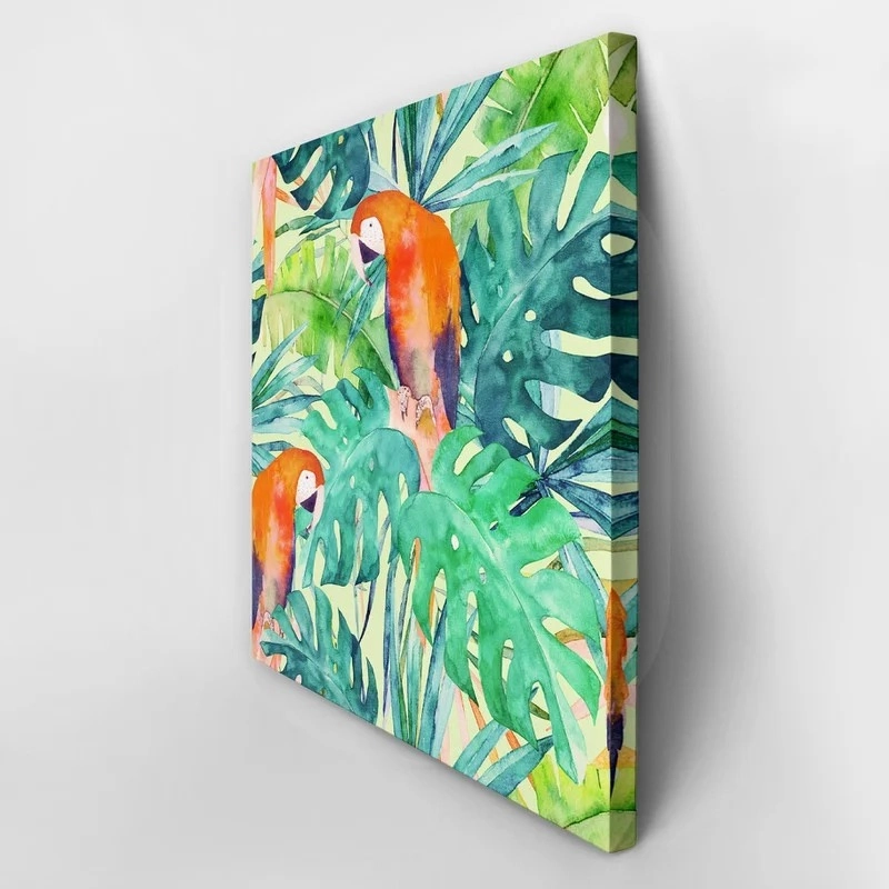Πίνακας σε καμβά PARROTS WATERCOLOR