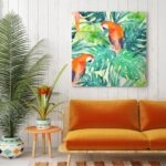 Πίνακας σε καμβά PARROTS WATERCOLOR