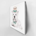 Πίνακας σε καμβά WEST HIGHLAND WHITE TERRIER HIPSTER