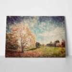 Πινακας σε καμβά AUTUMN PARK VINTAGE ART