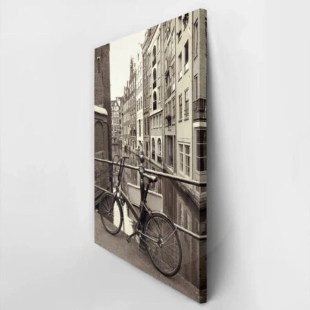 Πινακας σε καμβά BIKE ON BRIDGE - Ποδηλατα Sticky 2