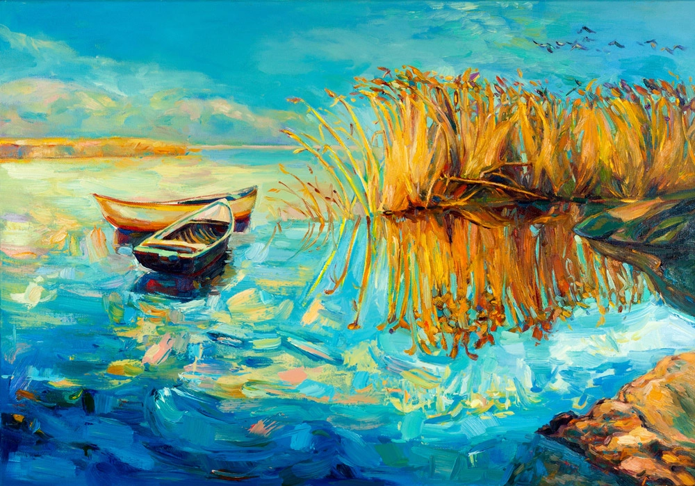 Πινακας σε καμβά BOAT 2