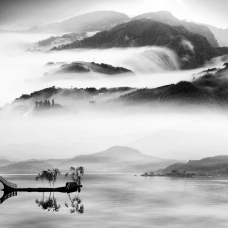 Πινακας σε καμβά CHINESE LANDSCAPE - Βουνα Sticky 4