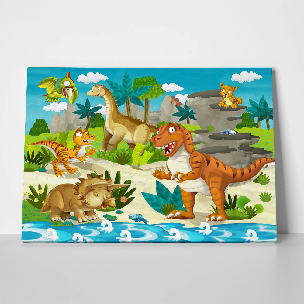Πινακας σε καμβά DINOSAUR LAND