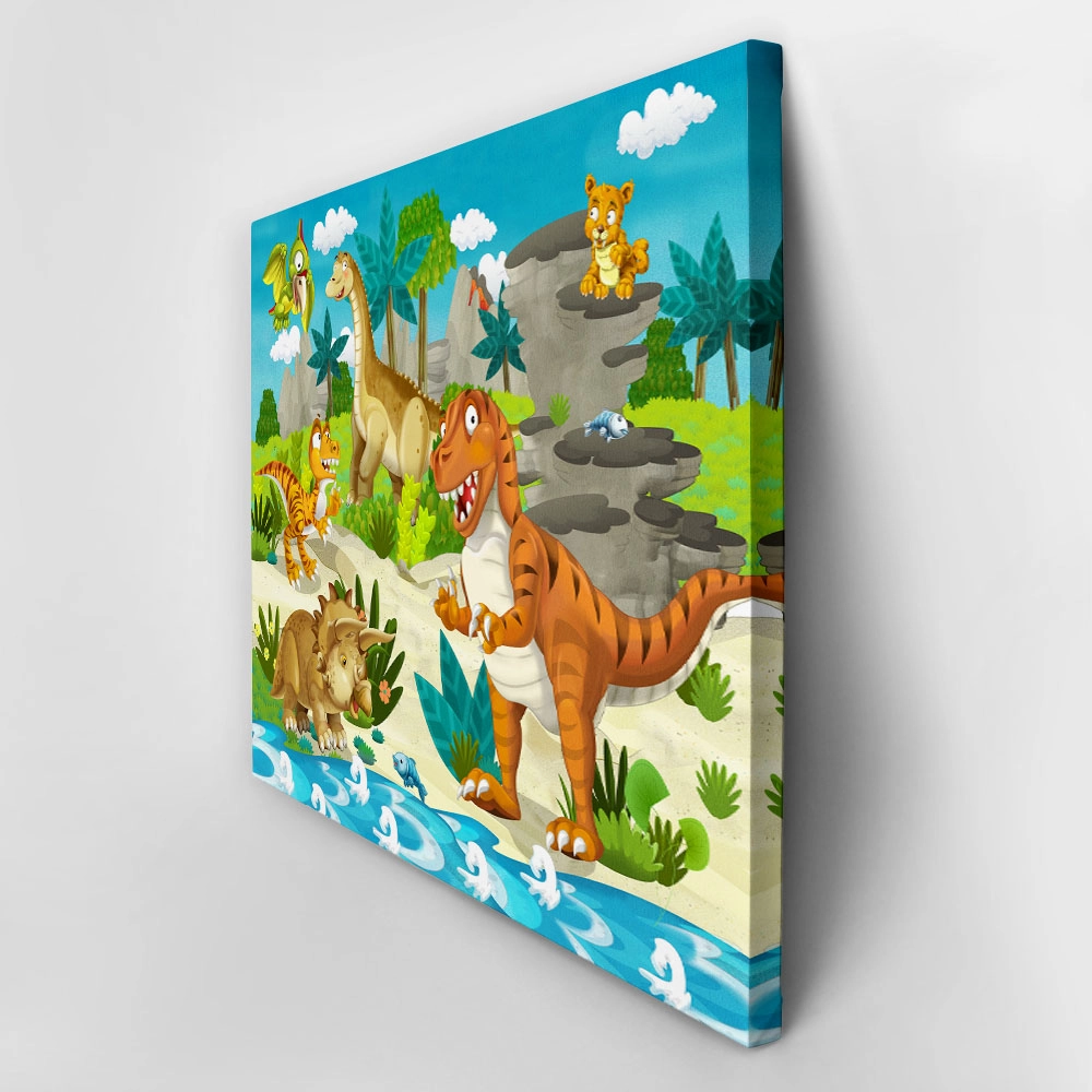 Πινακας σε καμβά DINOSAUR LAND